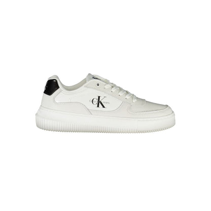 Zapatillas blancas elegantes con cordones y detalles en contraste de Calvin Klein