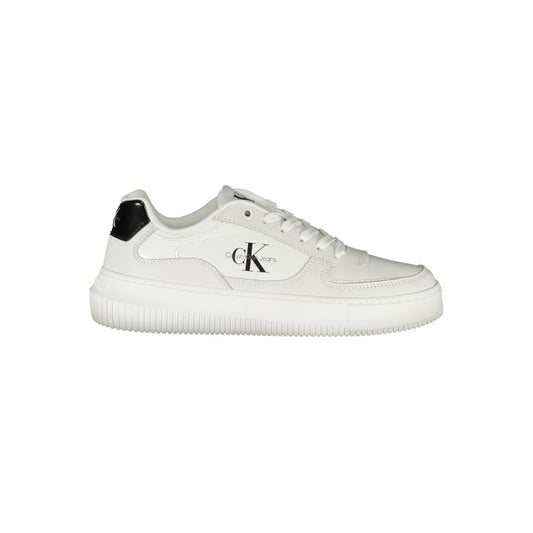 Zapatillas blancas elegantes con cordones y detalles en contraste de Calvin Klein