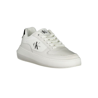 Zapatillas blancas elegantes con cordones y detalles en contraste de Calvin Klein