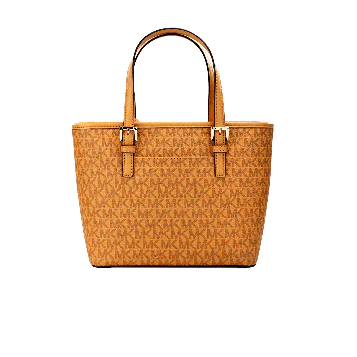 Bolso tote con cremallera superior y diseño de piel de PVC Jet Set Cider de Michael Kors, talla XS