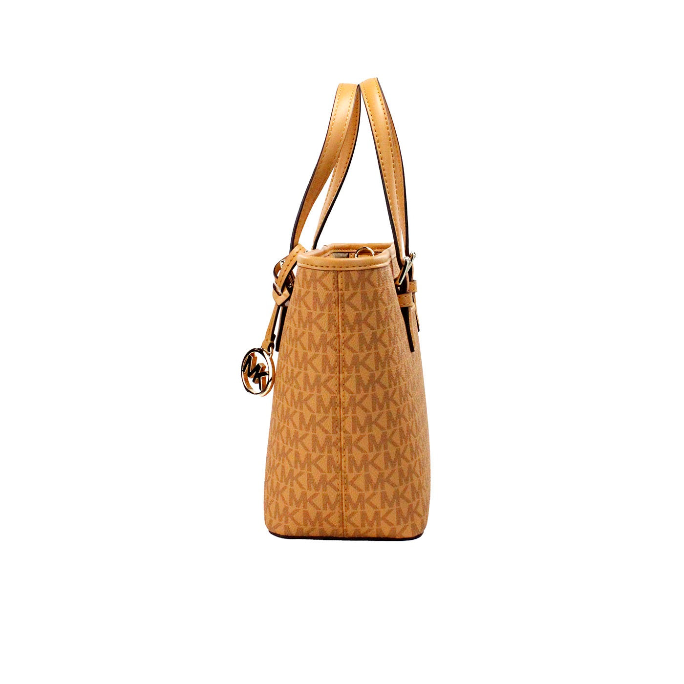 Bolso tote con cremallera superior y diseño de piel de PVC Jet Set Cider de Michael Kors, talla XS