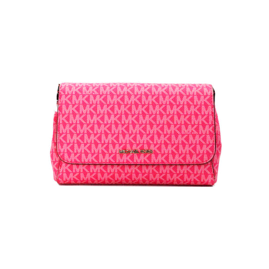 Bolso bandolera convertible Jet Set mediano en rosa eléctrico de Michael Kors