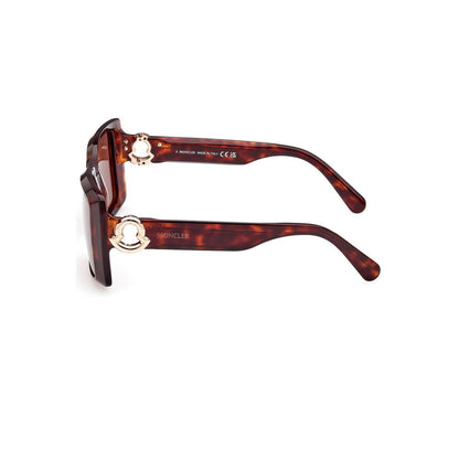 Gafas de sol Moncler Chic rectangulares con lentes marrones