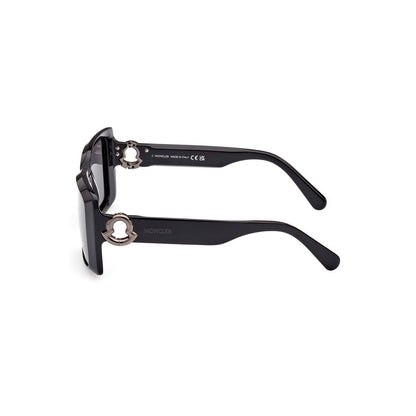 Gafas de sol Moncler Chic rectangulares con lentes negras