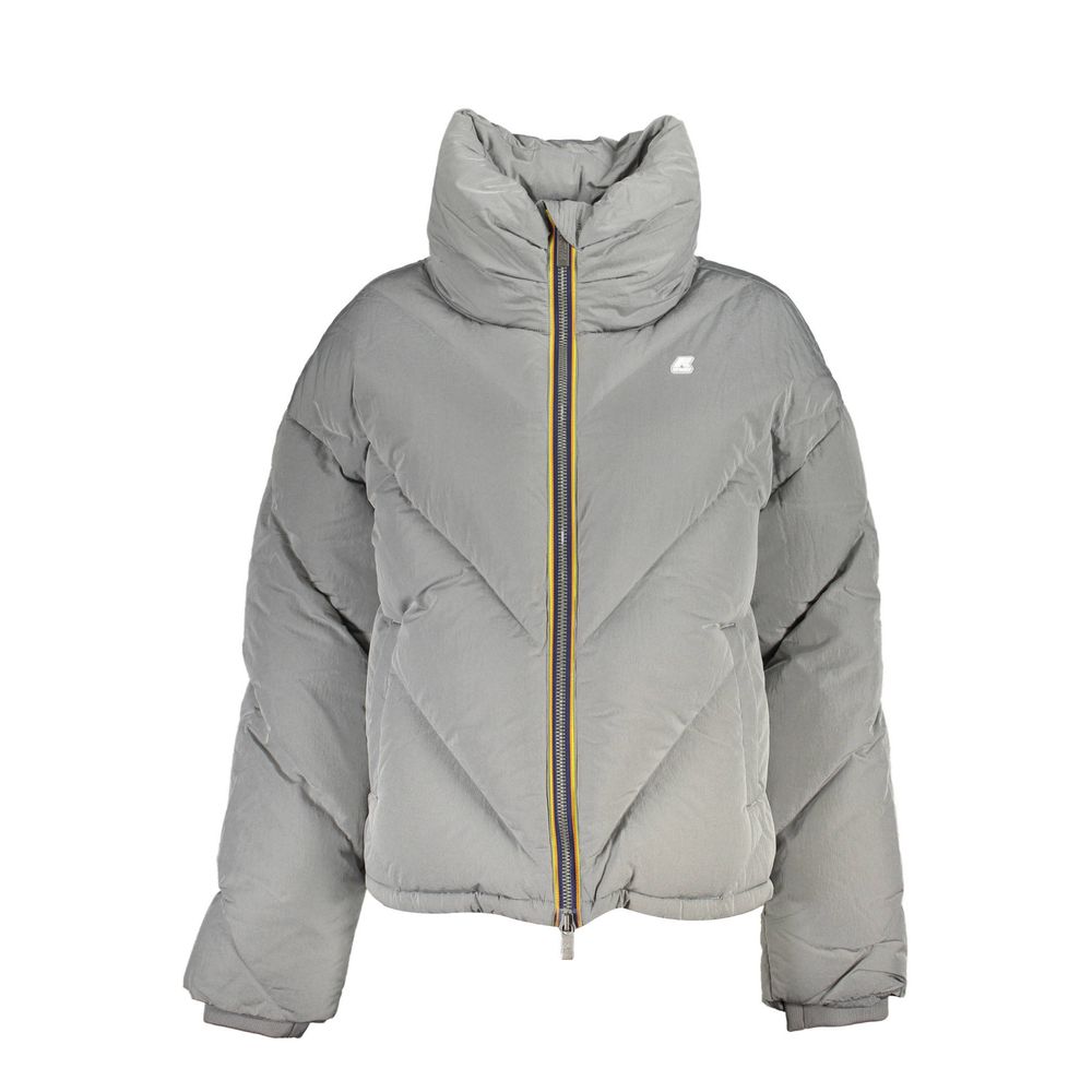 Chaqueta elegante gris de manga larga K-WAY