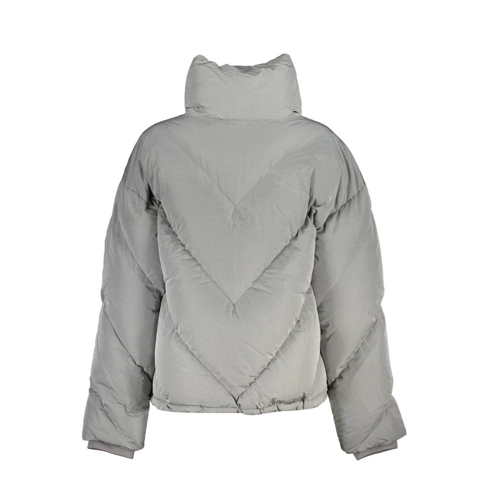 Chaqueta elegante gris de manga larga K-WAY