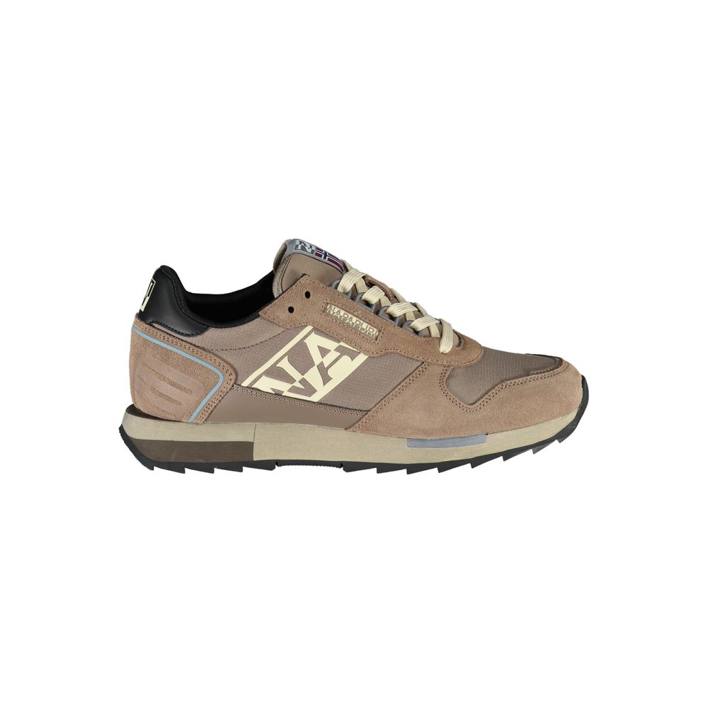 Zapatillas con cordones en contraste en marrón de Napapijri