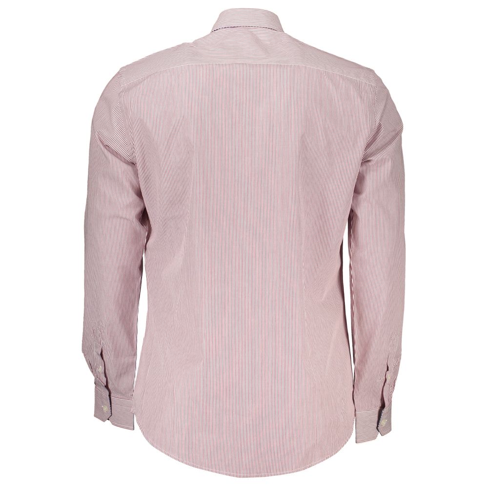 Camisa de algodón orgánico de corte estrecho y elegante en color rosa de Harmont &amp; Blaine