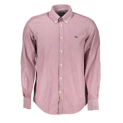 Camisa elegante de manga larga y corte estrecho en color rosa de Harmont &amp; Blaine