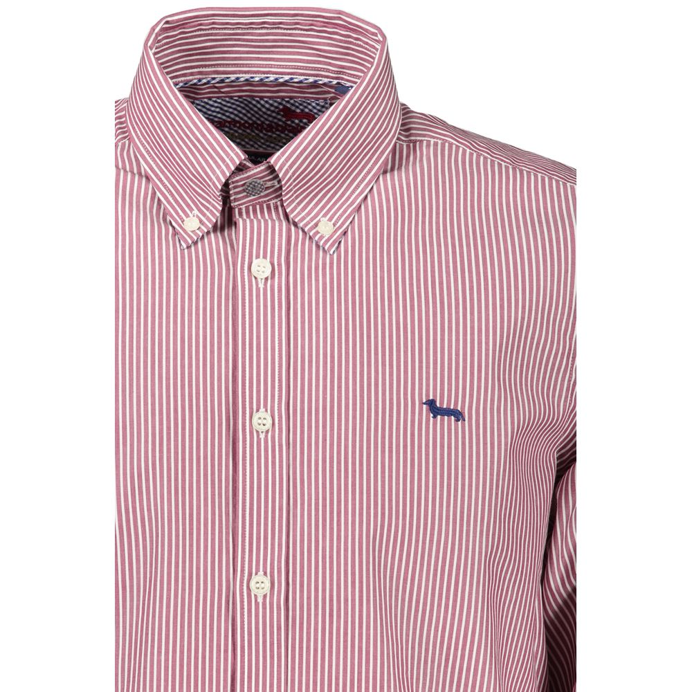 Camisa elegante de manga larga y corte estrecho en color rosa de Harmont &amp; Blaine