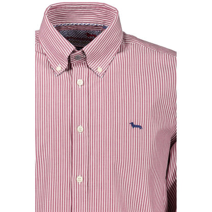 Camisa elegante de manga larga y corte estrecho en color rosa de Harmont &amp; Blaine