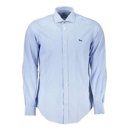 Camisa elegante de corte estrecho en azul claro de Harmont &amp; Blaine