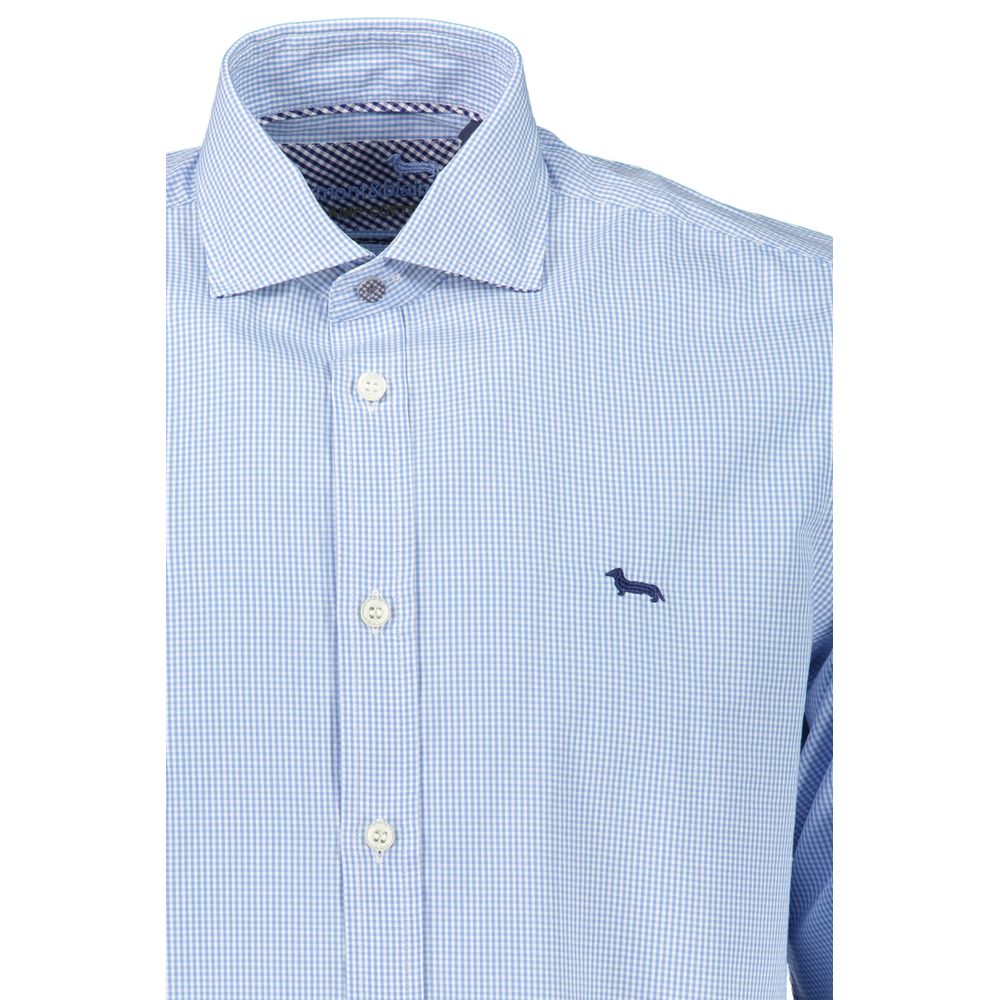 Camisa elegante de corte estrecho en azul claro de Harmont &amp; Blaine