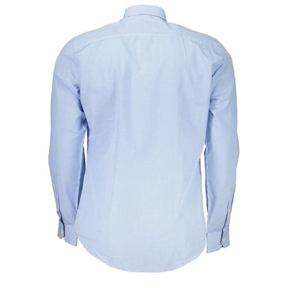 Camisa elegante de corte estrecho en azul claro de Harmont &amp; Blaine
