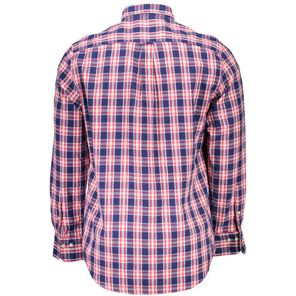 Camisa informal de algodón azul con cuello abotonado de Gant