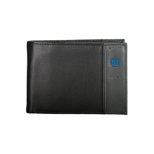 Cartera elegante de piel de dos pliegues con monedero de Piquadro