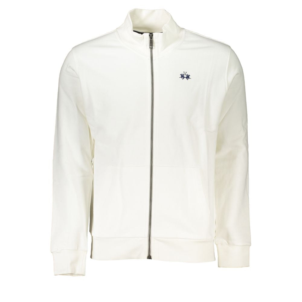 Sudadera elegante de polar blanca de La Martina - Corte regular