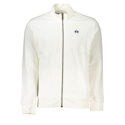 Sudadera elegante de polar blanca de La Martina - Corte regular