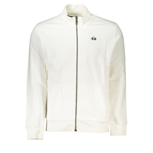 Sudadera elegante de polar blanca de La Martina - Corte regular