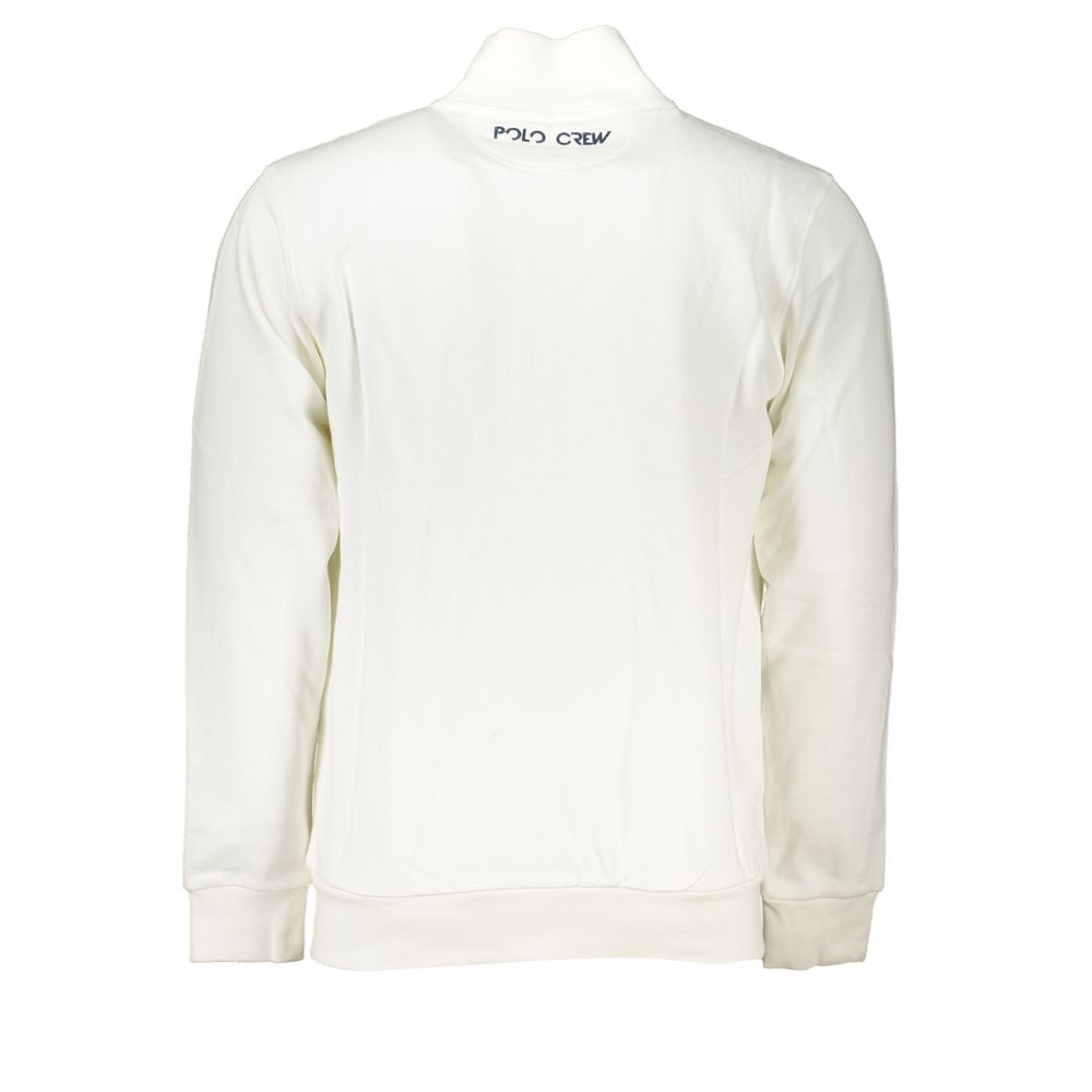 Sudadera elegante de polar blanca de La Martina - Corte regular