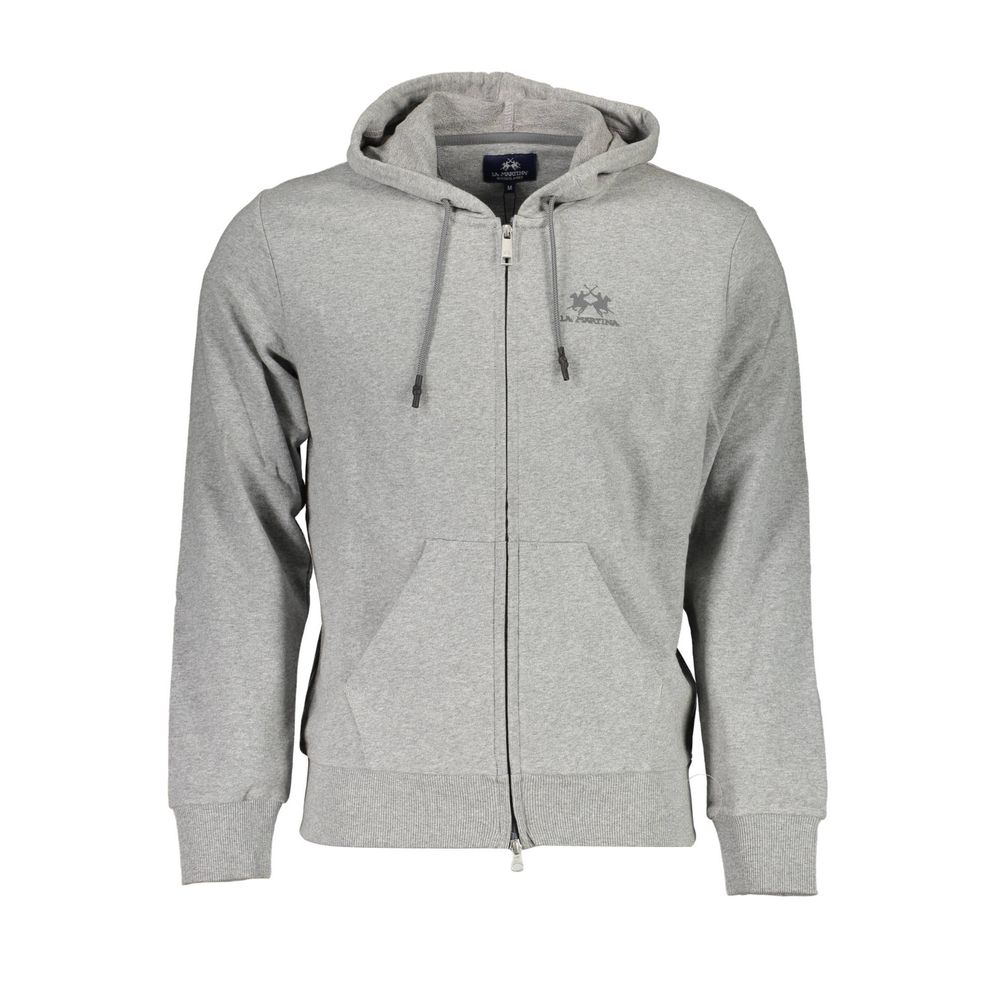 Sudadera con capucha elegante gris La Martina para hombre