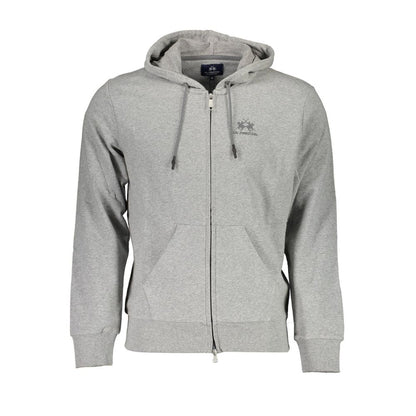 Sudadera con capucha elegante gris La Martina para hombre