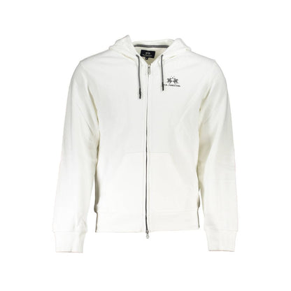 Sudadera con capucha elegante blanca La Martina para hombre