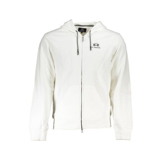 Sudadera con capucha elegante blanca La Martina para hombre