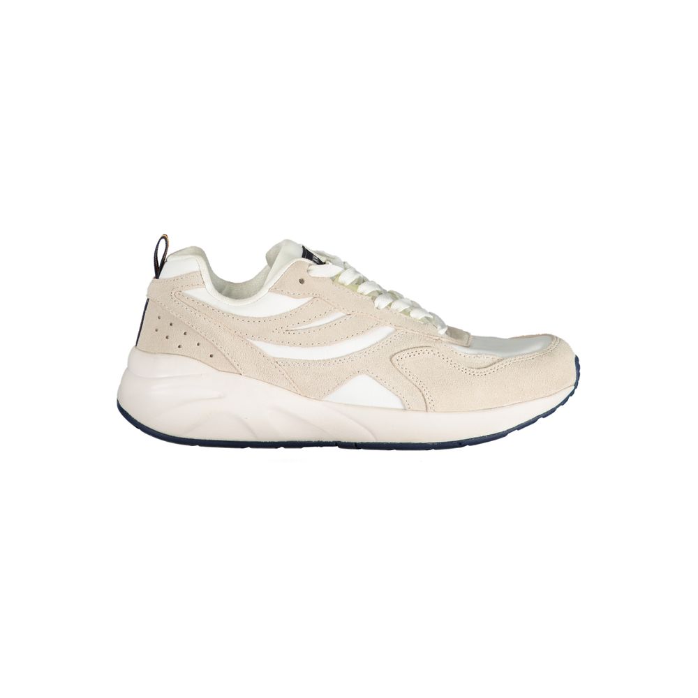 Zapatillas con cordones en beige y detalles en contraste K-WAY