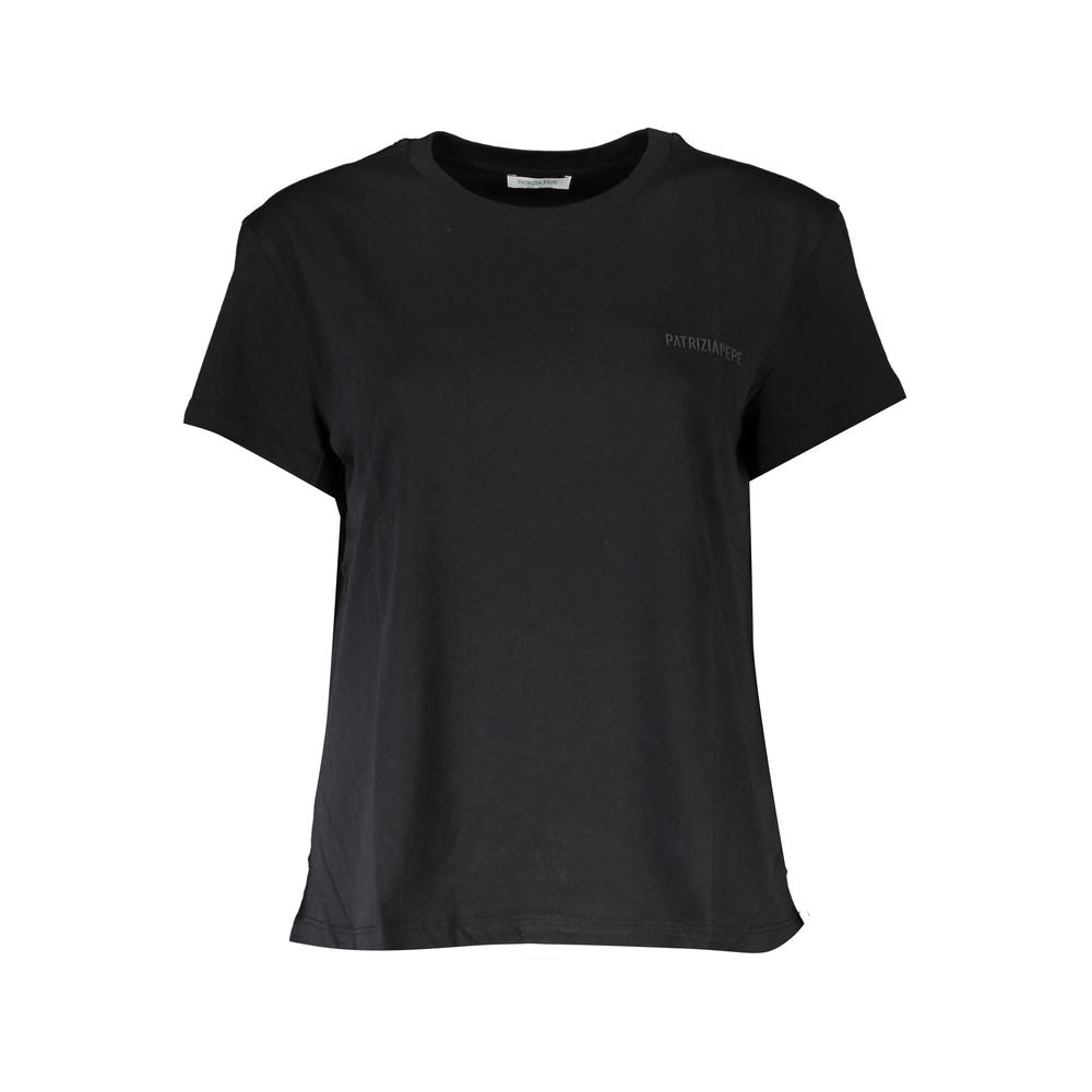Camiseta de algodón orgánico con cuello redondo y elegante de Patrizia Pepe