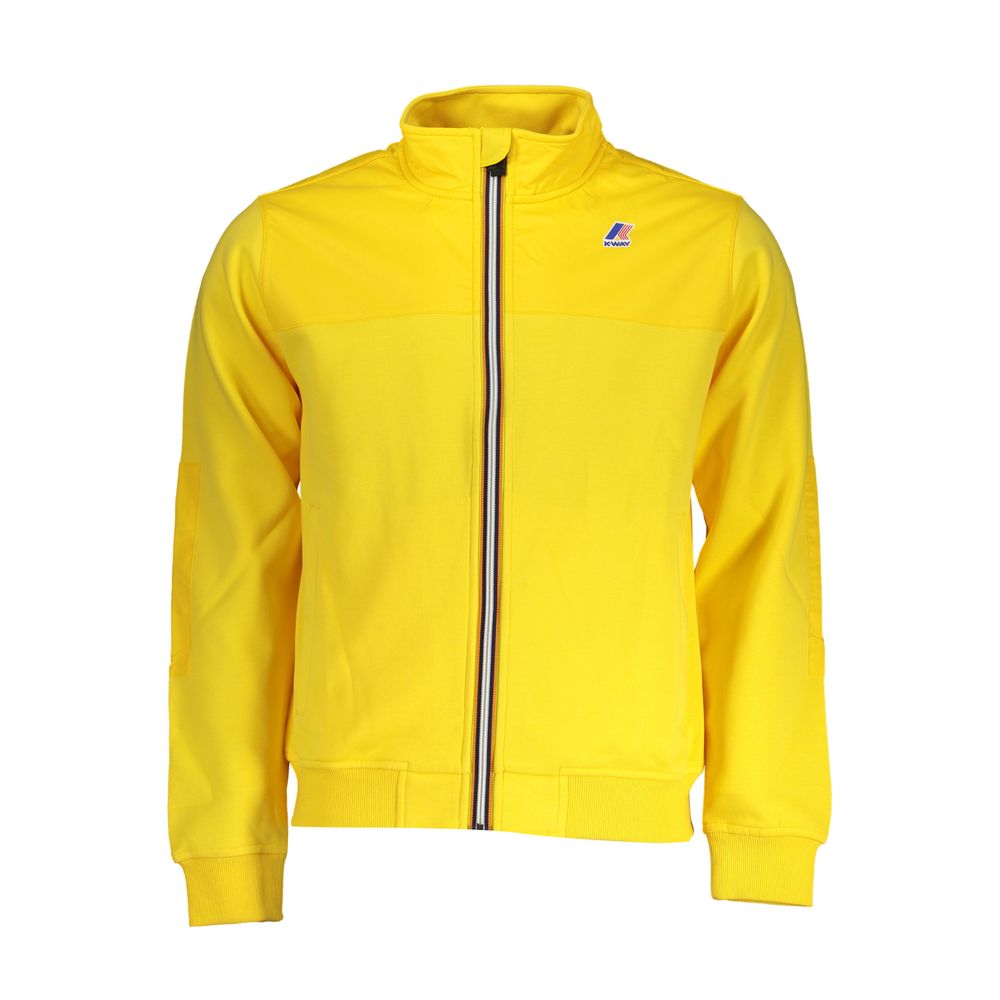 Sudadera con cremallera y manga larga en amarillo brillante de K-WAY