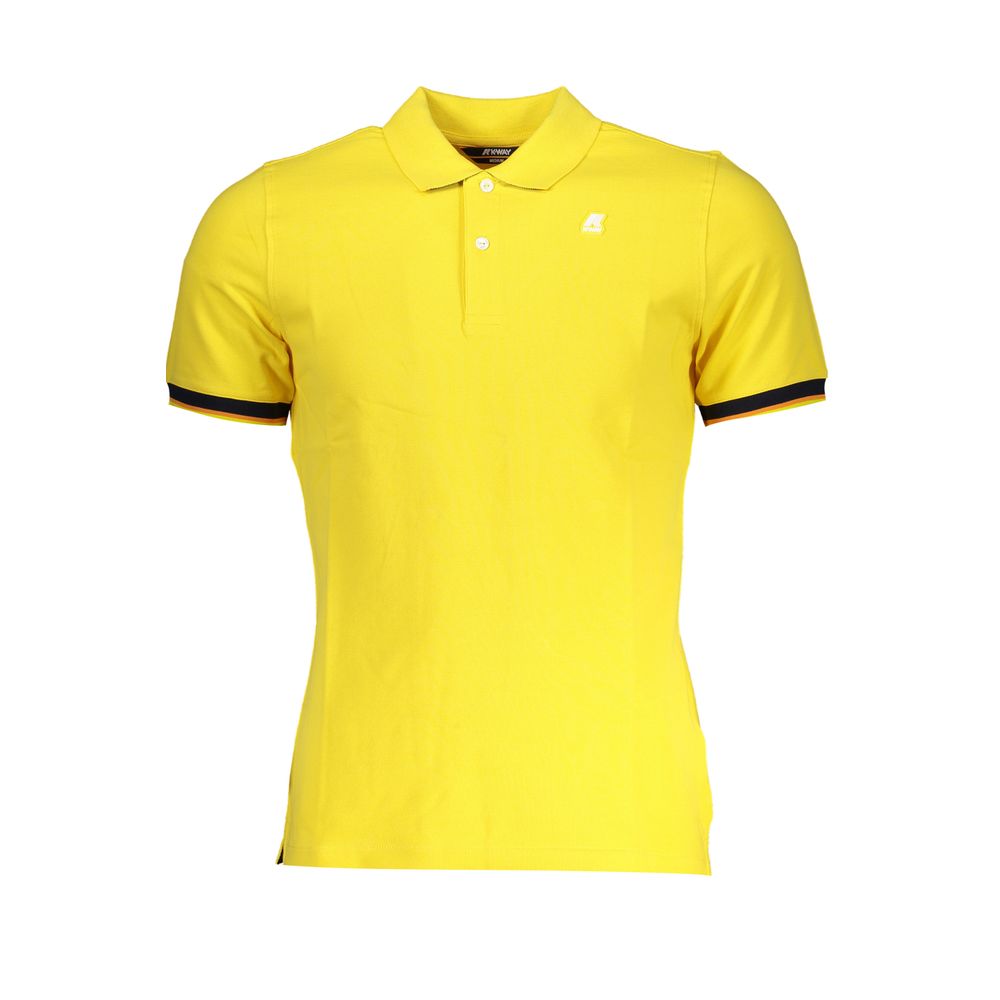 Polo de mezcla de algodón amarillo brillante K-WAY