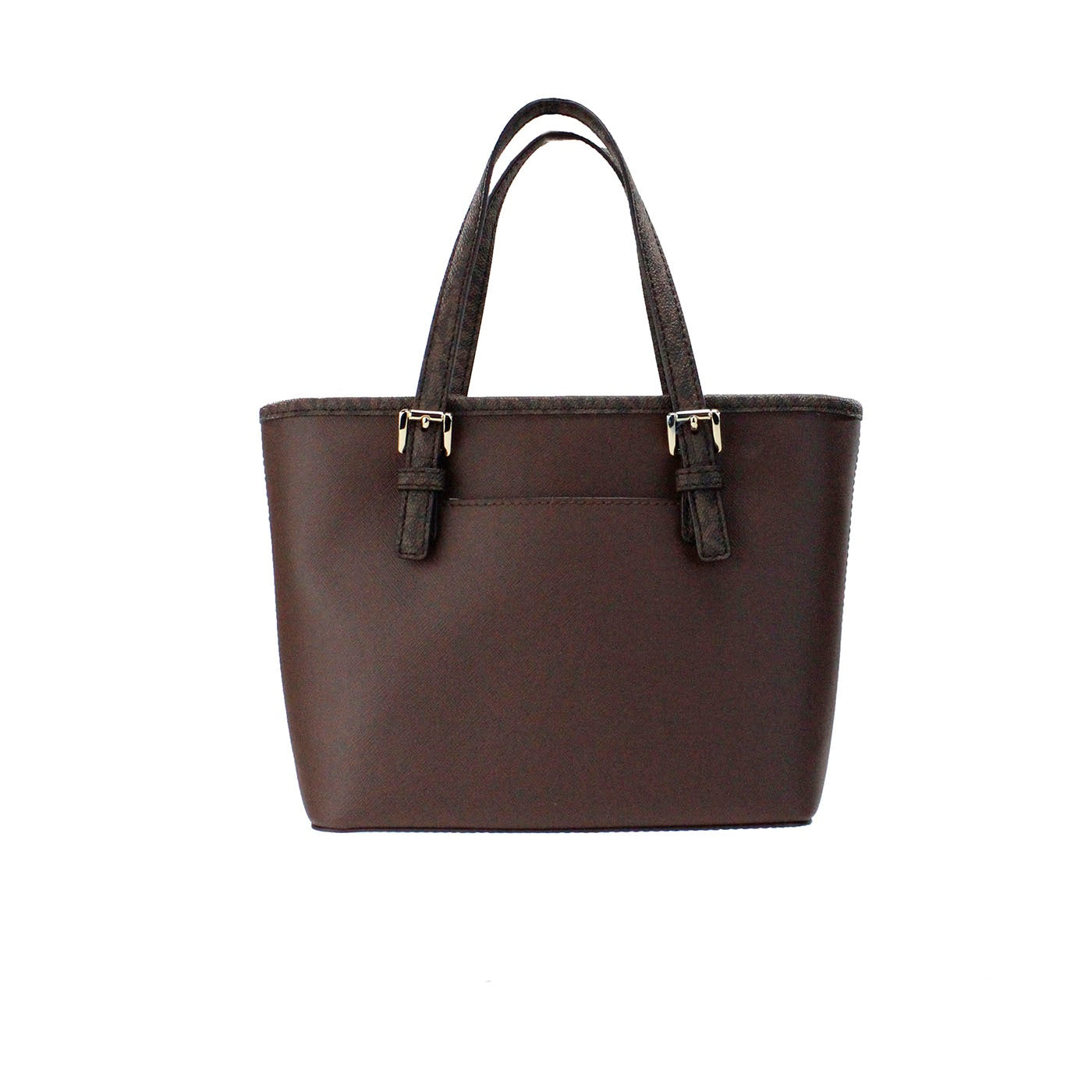 Bolso tote Jet Set Mocha Leather XS Carryall con cremallera superior