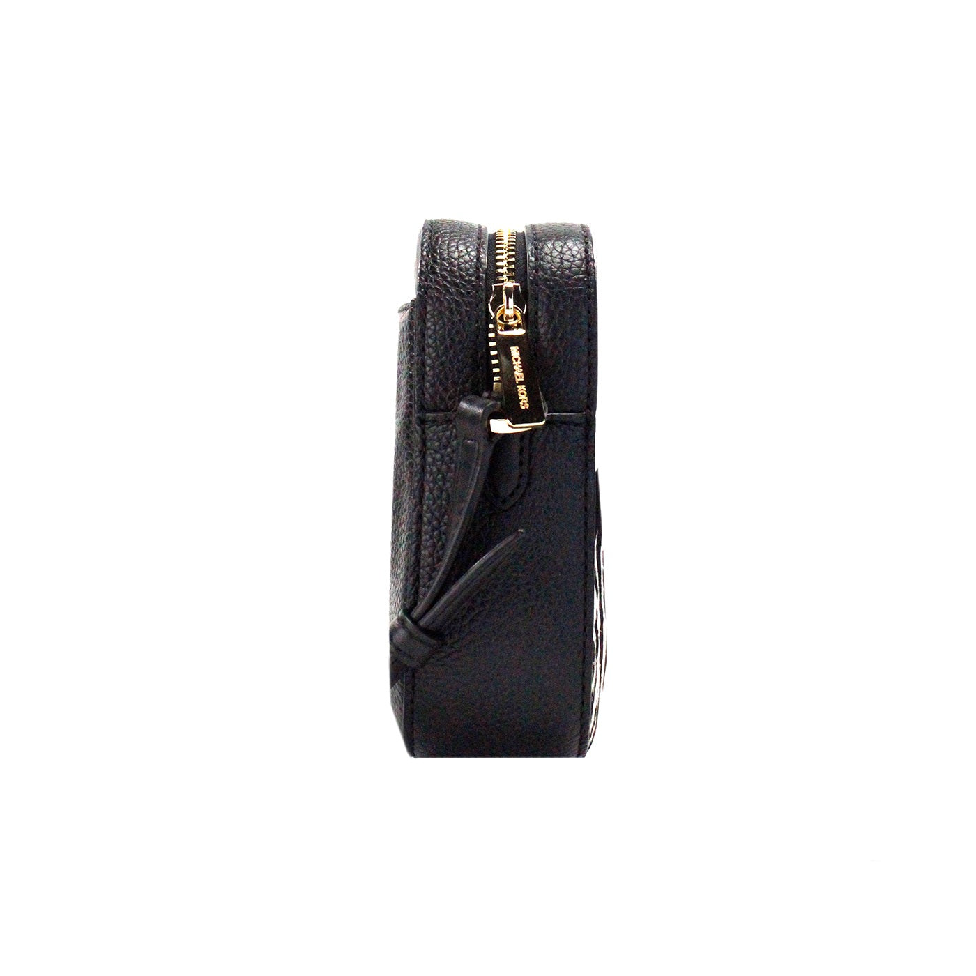 Bolso bandolera Jet Set grande con cadena y cremallera en piel de becerro negra de Michael Kors