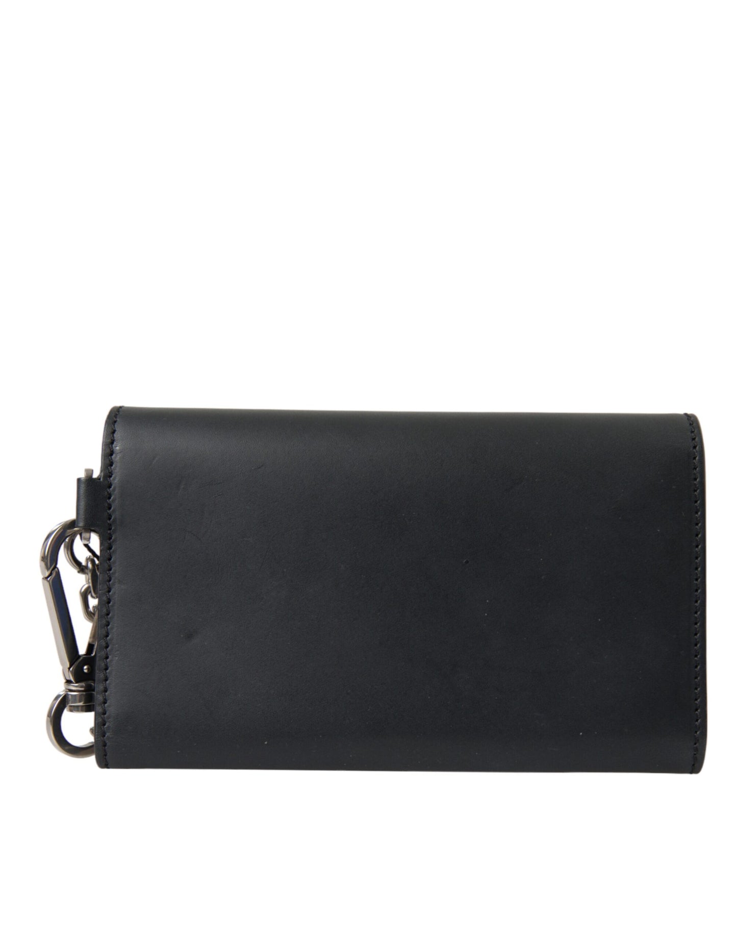 Elegante bolso de hombro de cuero negro