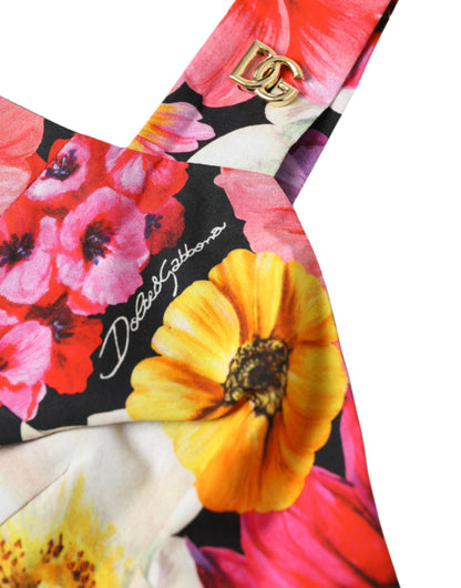 Dolce & Gabbana Exquisite Floral Bustier Crop Top