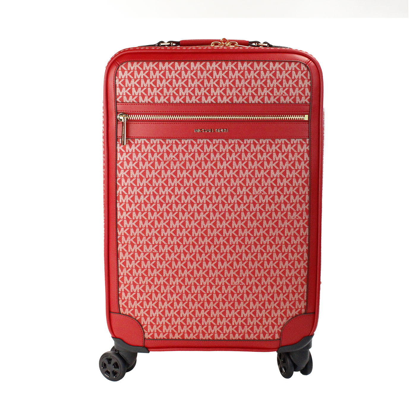 Maleta con ruedas y ruedas Signature roja pequeña de viaje bolsa de mano