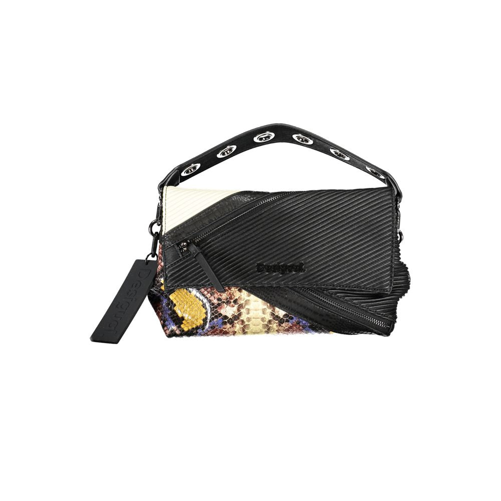 Bolso de mano de polietileno negro Desigual