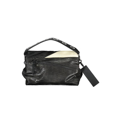 Bolso de mano de polietileno negro Desigual