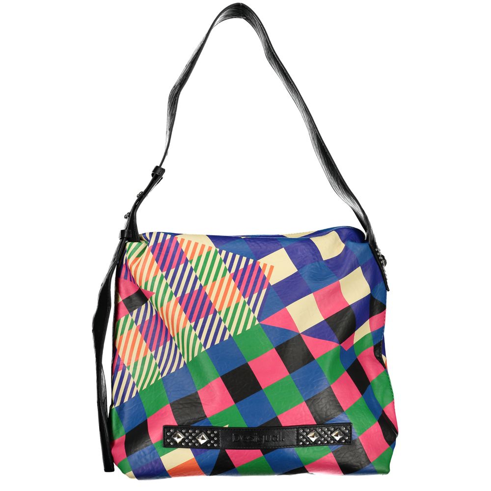 Bolso de mano de polietileno negro Desigual