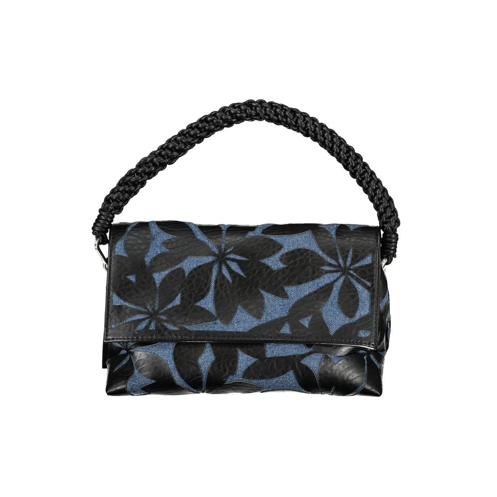 Bolso de mano de polietileno negro Desigual