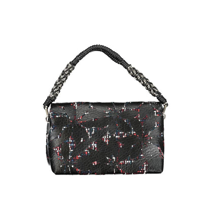 Bolso de mano de polietileno negro Desigual