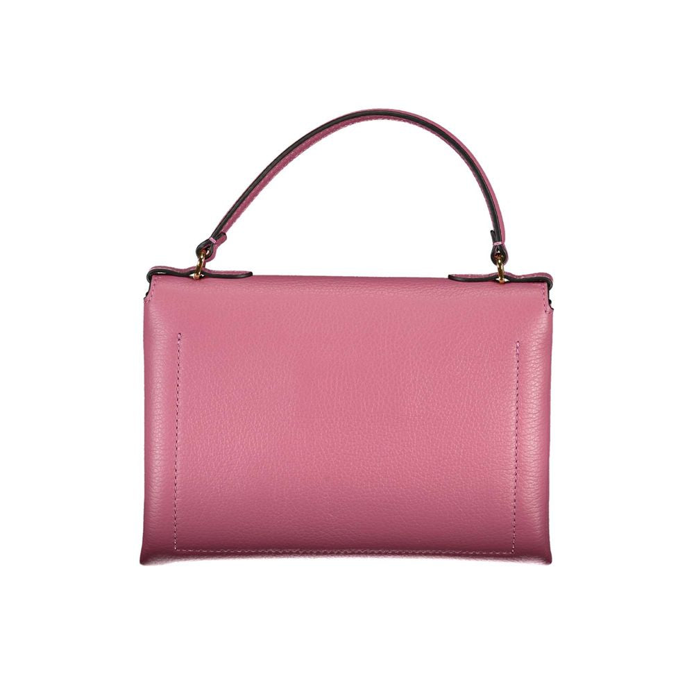 Bolso de cuero rosa