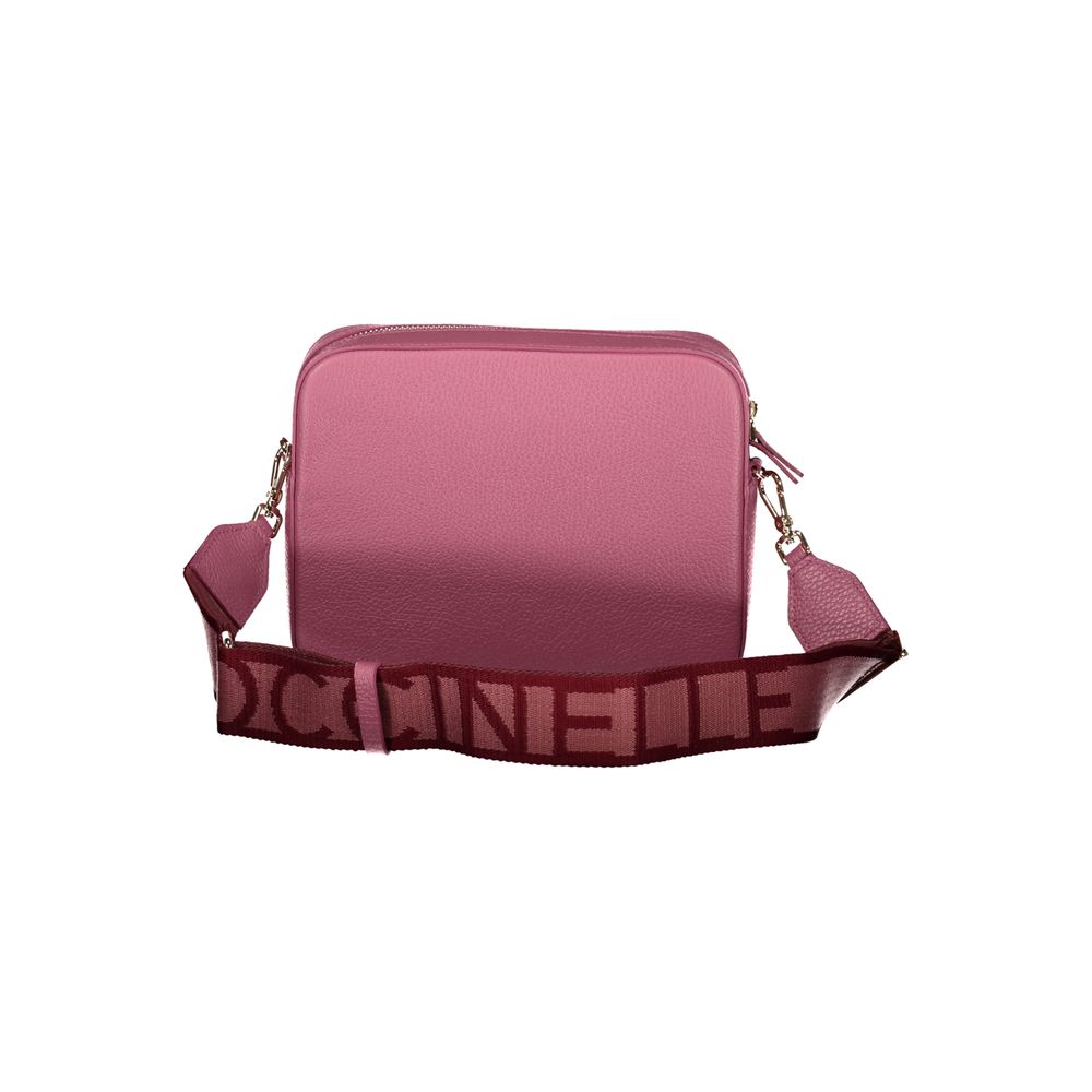 Bolso de mano de piel rosa Coccinelle