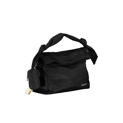 Bolso de mano de poliéster negro Desigual