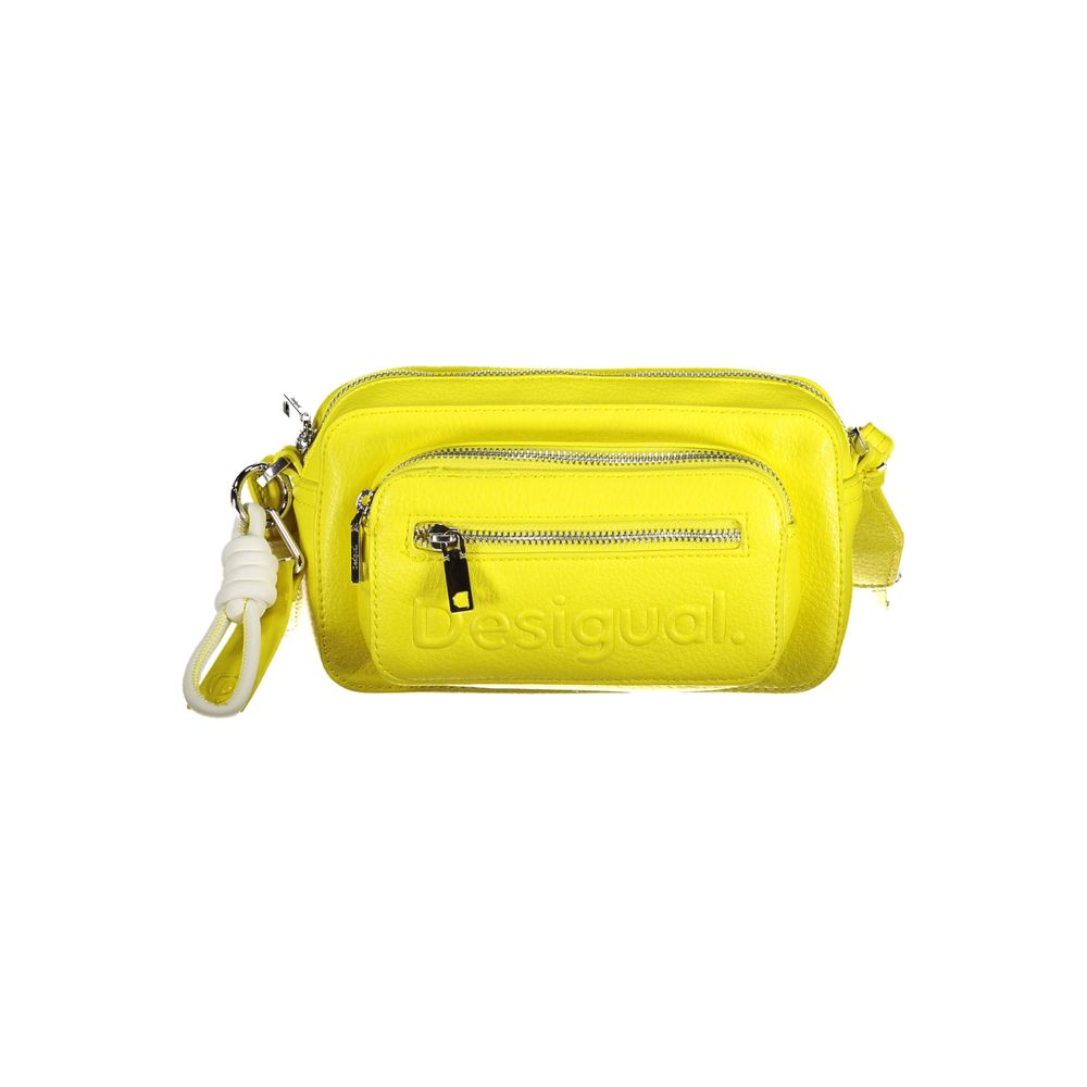 Desigual Yellow Polyethylene Handbag