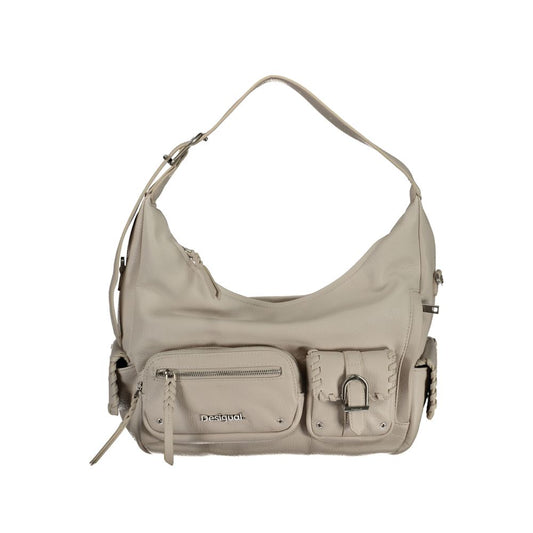 Bolso de mano Desigual de polietileno blanco