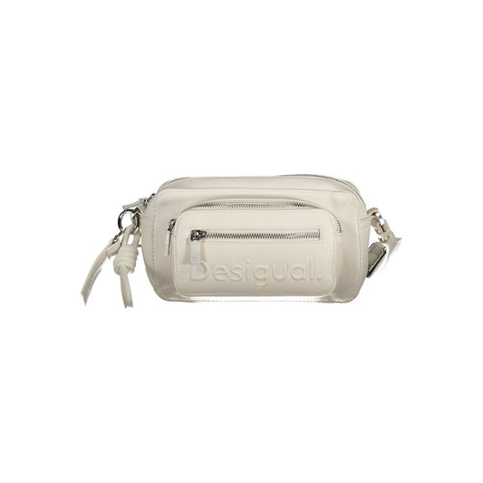 Bolso de mano Desigual de polietileno blanco