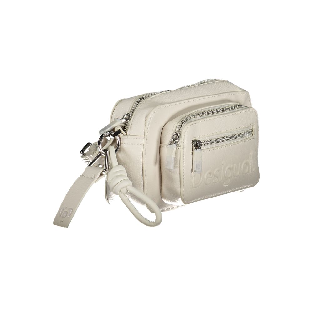 Bolso de mano Desigual de polietileno blanco