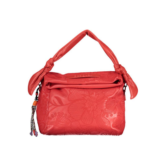 Bolso de mano de polietileno rojo Desigual